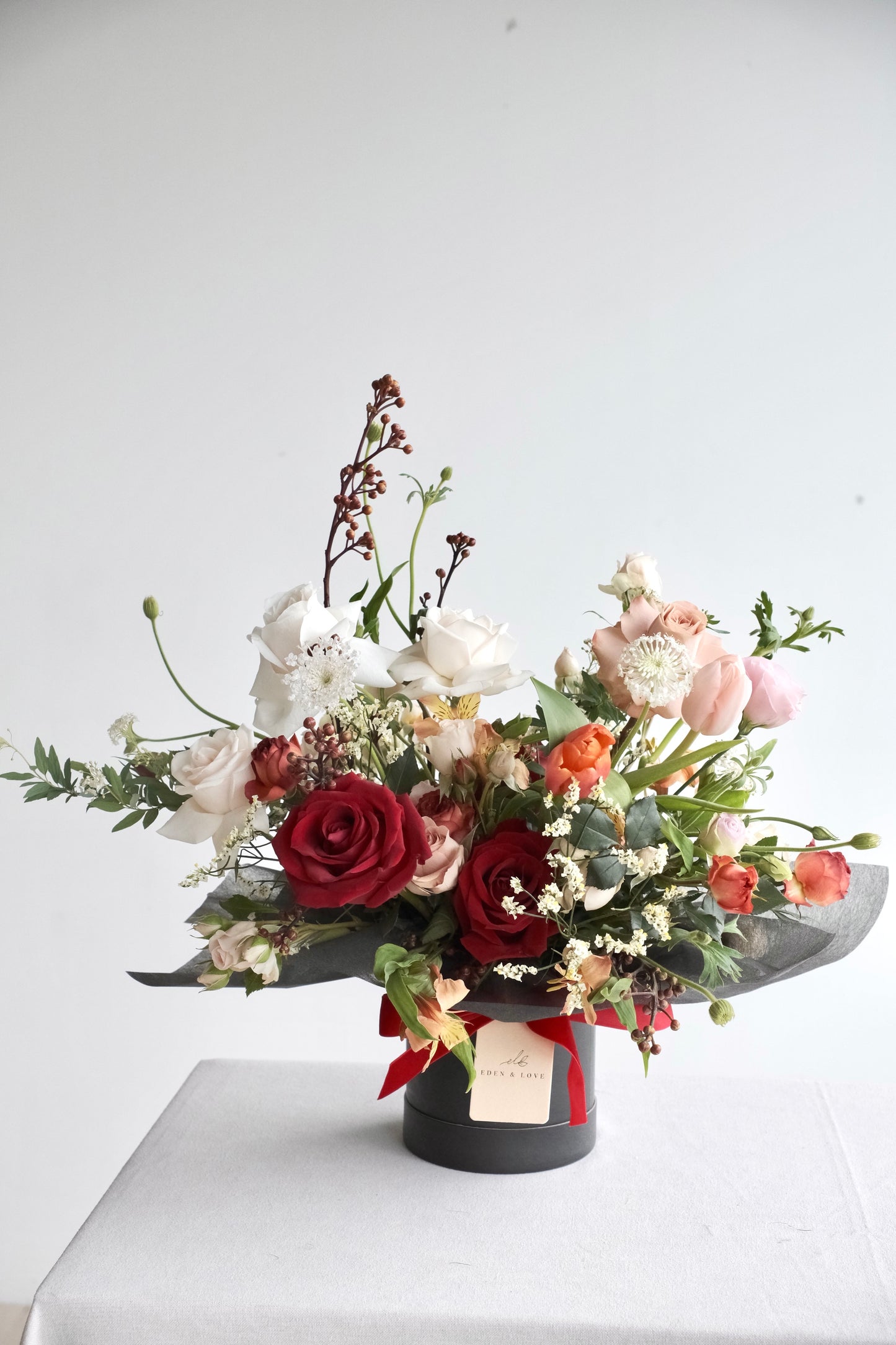 Carmine Flower box